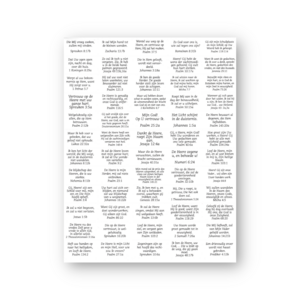 Stickervel 60 Bijbelteksten (Statenvertaling)
