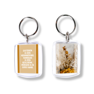 Sleutelhanger Gisteren is een herinnering
