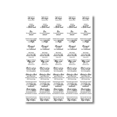 Stickervel 60 inspirerende teksten